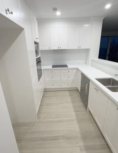 White And Silver Kitchen Reno